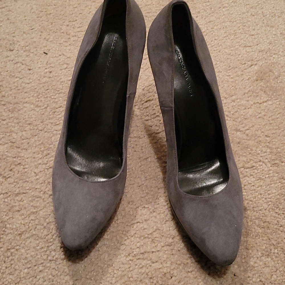 Balenciaga grey suede 4" platform heels 39